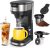 Famiworths Upgraded Hot and Iced Coffee Maker for K Cups and Ground Coffee, 4-5 Cups Coffee Maker and Single-serve Brewers, with 30Oz Removable Water Reservoir, 6 to 24Oz Cup Size, Classic Black